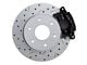 LEED Brakes Rear Disc Brake Conversion Kit with MaxGrip XDS Rotors; Black Calipers (88-99 K1500 w/ 10-Inch Rear Drum Brakes)