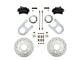 LEED Brakes Rear Disc Brake Conversion Kit with MaxGrip XDS Rotors; Black Calipers (88-99 K1500 w/ 11-Inch Rear Drum Brakes)