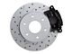 LEED Brakes Rear Disc Brake Conversion Kit with MaxGrip XDS Rotors; Black Calipers (88-99 K1500 w/ 11-Inch Rear Drum Brakes)