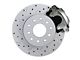 LEED Brakes Rear Disc Brake Conversion Kit with MaxGrip XDS Rotors; Zinc Calipers (88-99 C1500 w/ 10-Inch Rear Drum Brakes)