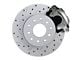 LEED Brakes Rear Disc Brake Conversion Kit with MaxGrip XDS Rotors; Zinc Calipers (88-99 C1500 w/ 11-Inch Rear Drum Brakes)