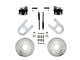 LEED Brakes Rear Disc Brake Conversion Kit with Vented Rotors; Zinc Plated Calipers (88-99 C1500 w/ 10-Inch Rear Drum Brakes)