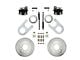 LEED Brakes Rear Disc Brake Conversion Kit with Vented Rotors; Zinc Plated Calipers (88-99 C1500 w/ 11-Inch Rear Drum Brakes)