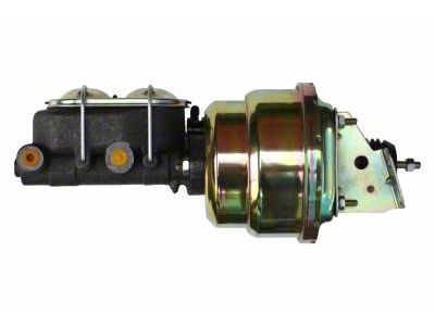 LEED Brakes 7-Inch Dual Power Brake Booster with 1-1/8-Inch Dual Bore Master Cylinder; Zinc Finish (64-72 Chevelle, Malibu)