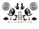 LEED Brakes Front Spindle Mount Disc Brake Conversion Kit with 2-Inch Drop Spindles and MaxGrip XDS Rotors; Zinc Plated Calipers (64-72 442, Cutlass, F85, Vista Cruiser)