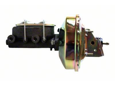 LEED Brakes 9-Inch Single Power Brake Booster with 1-1/8-Inch Dual Bore Master Cylinder; Zinc Finish (70-72 Monte Carlo)