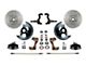 LEED Brakes Front Spindle Mount Disc Brake Conversion Kit with MaxGrip XDS Rotors; Zinc Plated Calipers (69-72 El Camino)