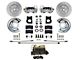 LEED Brakes Manual Front Disc Brake Conversion Kit with MaxGrip XDS Rotors; Zinc Plated Calipers (63-69 Comet, Falcon)