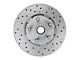 LEED Brakes Manual Front Disc Brake Conversion Kit with MaxGrip XDS Rotors; Zinc Plated Calipers (63-69 Comet, Falcon)