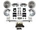 LEED Brakes Manual Front Disc Brake Conversion Kit with Vented Rotors; Zinc Plated Calipers (63-69 Comet, Falcon)