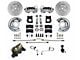 LEED Brakes Front Disc Brake Conversion Kit with MaxGrip XDS Rotors; Zinc Plated Calipers (1970 Torino w/ Front Drum Brakes)