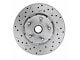 LEED Brakes Front Spindle Mount Disc Brake Conversion Kit with MaxGrip XDS Rotors; Zinc Plated Calipers (67-69 V8 Fairlane, Montego, Torino)