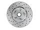 LEED Brakes Manual Front Disc Brake Conversion Kit with MaxGrip XDS Rotors; Zinc Plated Calipers (62-69 Fairlane)