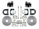 LEED Brakes Rear Disc Brake Conversion Kit with MaxGrip XDS Rotors; Zinc Plated Calipers (57-76 Fairlane, Montego, Torino)