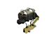 LEED Brakes 1-Inch Dual Bowl Master Cylinder Kit with Lines and Side Mount Valve; Natural Finish (67-69 Firebird w/ 4-Wheel Disc Brakes)