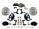 LEED Brakes Power Front Disc Brake Conversion Kit with 8-Inch Brake Booster, Adjustable Valve and MaxGrip XDS Rotors; Black Calipers (67-69 Firebird)