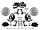 LEED Brakes Power Front Disc Brake Conversion Kit with 8-Inch Chrome Brake Booster, Side Mount Valve and MaxGrip XDS Rotors; Black Calipers (67-69 Firebird w/ 4-Wheel Disc Brakes)