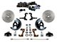 LEED Brakes Power Front Disc Brake Conversion Kit with 8-Inch Chrome Brake Booster, Chrome Top Master Cylinder, Adjustable Valve and MaxGrip XDS Rotors; Zinc Plated Calipers (67-69 Firebird)