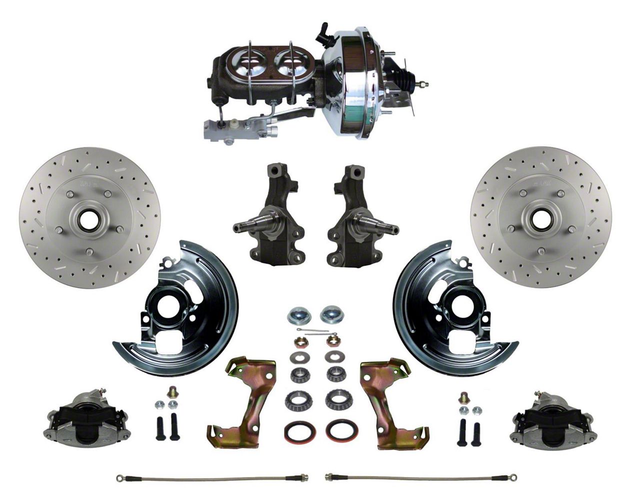 LEED Brakes Ecklers Power Front Disc Brake Conversion Kit with 9-Inch ...