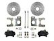 LEED Brakes Rear Disc Brake Conversion Kit with MaxGrip XDS Rotors; Black Calipers (82-92 Firebird)