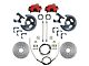 LEED Brakes Rear Disc Brake Conversion Kit with MaxGrip XDS Rotors; Red Calipers (70-81 Firebird)