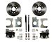 LEED Brakes Rear Disc Brake Conversion Kit with Vented Rotors; Zinc Plated Calipers (82-92 Firebird)