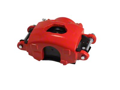 LEED Brakes Single Piston Caliper; Red; Front Driver Side (1969 Firebird)