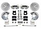 LEED Brakes Front Spindle Mount Disc Brake Conversion Kit with MaxGrip XDS Rotors; Zinc Plated Calipers (64-69 V8 Mustang)