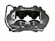 LEED Brakes 4-Piston Front Brake Calipers with Semi-Metallic Brake Pads; Zinc Plated (64-67 Mustang w/ Front Disc Brakes & 5-Lug)