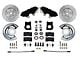 LEED Brakes Front Spindle Mount Disc Brake Conversion Kit and MaxGrip XDS Rotors; Black Calipers (64-69 V8 Mustang w/ Front Drum Brakes)