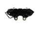 LEED Brakes Loaded 4-Piston Brake Caliper with Semi-Metallic Brake Pads; Front Passenger Side; Black (64-66 Mustang)