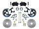 LEED Brakes Rear Disc Brake Conversion Kit with MaxGrip XDS Rotors; Black Calipers (62-67 Chevy II)