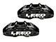 LEED Brakes MaxGrip Lite 4-Piston Manual Front Disc Brake Conversion Kit with MaxGrip XDS Rotors; Black Calipers (58-60 Thunderbird)