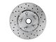 LEED Brakes MaxGrip Lite 4-Piston Manual Front Disc Brake Conversion Kit with MaxGrip XDS Rotors; Black Calipers (58-60 Thunderbird)