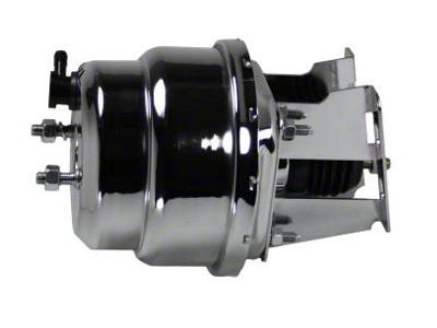 LEED Brakes 7-Inch Dual Power Brake Booster; Chrome Finish (55-57 150, 210, Bel Air, Nomad)