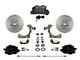 LEED Brakes Manual Front Disc Brake Conversion Kit with Adjustable Valve and MaxGrip XDS Rotors; Black Calipers (55-57 150, 210, Bel Air, Nomad)