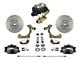 LEED Brakes Manual Front Disc Brake Conversion Kit with Side Mount Valve and MaxGrip XDS Rotors; Zinc Plated Calipers (55-57 150, 210, Bel Air, Nomad w/ Front Disc & Rear Drum Brakes)