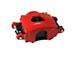 LEED Brakes Manual Front Disc Brake Conversion Kit with Side Mount Valve and MaxGrip XDS Rotors; Red Calipers (55-57 150, 210, Bel Air, Nomad w/ Front Disc & Rear Drum Brakes)