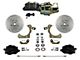 LEED Brakes Power Front Disc Brake Conversion Kit with Adjustable Valve and MaxGrip XDS Rotors; Black Calipers (55-57 150, 210, Bel Air, Nomad)