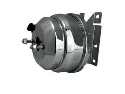 LEED Brakes Compact-10 Series 8-Inch Dual Power Brake Booster; Chrome Finish (73-91 Blazer, C10, C15, Jimmy, K10, K15)