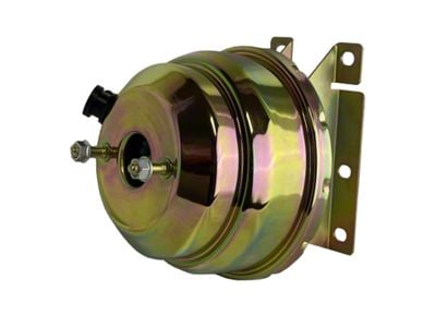 LEED Brakes Compact-10 Series 8-Inch Dual Power Brake Booster; Zinc Finish (73-91 Blazer, C10, C15, Jimmy, K10, K15)