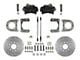 LEED Brakes Rear Disc 5-Lug Brake Conversion Kit with MaxGrip XDS Rotors; Black Calipers (63-87 C10, C15)