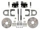 LEED Brakes Rear Disc 6-Lug Brake Conversion Kit with Vented Rotors; Zinc Plated Calipers (63-87 C10, K10)