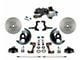 LEED Brakes Power Front Disc Brake Conversion Kit with 9-Inch Brake Booster, Side Mount Valve and MaxGrip XDS Rotors; Zinc Plated Calipers (67-69 Camaro w/ Front Disc & Rear Drum Brakes)