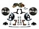 LEED Brakes Power Front Disc Brake Conversion Kit with 8-Inch Brake Booster, Side Mount Valve and Vented Rotors; Zinc Plated Calipers (67-69 Camaro w/ Front Disc & Rear Drum Brakes)