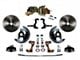 LEED Brakes Power Front Disc Brake Conversion Kit with 8-Inch Brake Booster, Side Mount Valve and Vented Rotors; Zinc Plated Calipers (67-69 Camaro w/ 4-Wheel Disc Brakes)