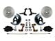 LEED Brakes Front Spindle Mount Disc Brake Conversion Kit with MaxGrip XDS Rotors; Black Calipers (64-72 GTO, LeMans, Tempest)