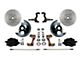 LEED Brakes Front Spindle Mount Disc Brake Conversion Kit with MaxGrip XDS Rotors; Black Calipers (64-72 442, Cutlass, F85, Vista Cruiser)