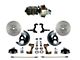 LEED Brakes Power Front Disc Brake Conversion Kit with 9-Inch Brake Booster, Bottom Mount Valve and MaxGrip XDS Rotors; Zinc Plated Calipers (64-72 442, Cutlass, F85, Vista Cruiser w/ Front Disc & Rear Drum Brakes)