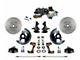 LEED Brakes Power Front Disc Brake Conversion Kit with 9-Inch Brake Booster, Side Mount Valve, 2-Inch Drop Spindles and MaxGrip XDS Rotors; Zinc Plated Calipers (64-72 442, Cutlass, F85, Vista Cruiser w/ Front Disc & Rear Drum Brakes)